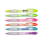 Groove - Retractable Ball Point Pen with White Rubber Grip