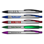 Lux Retractable Ball Point Pen with Silver Barrel