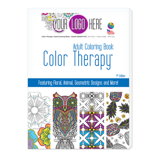 Color Therapy&reg; 24 Page Adult Coloring Book - USA Made