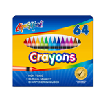 Set of 64 Crayons w/ Sharpener