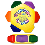 Crayo-Craze® 6 Color Crayon Wheel -Yellow - Full Color Decal