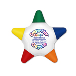 Crayo-Star™ 5 Color Crayon Star - Full Color Decal
