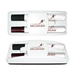 Dry Erase Gear Marker & Eraser Set with Black & Brown Marker