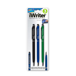Set of 3 iWriter® Metal Ball Point Pen with Stylus